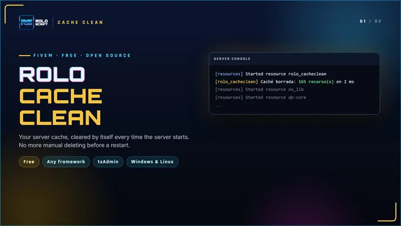 Cache Clean: Limpiador de caché gratis para FiveM, captura 1