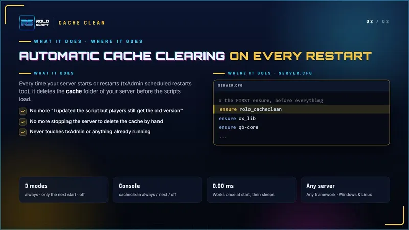 Cache Clean: Limpiador de caché gratis para FiveM, captura 2