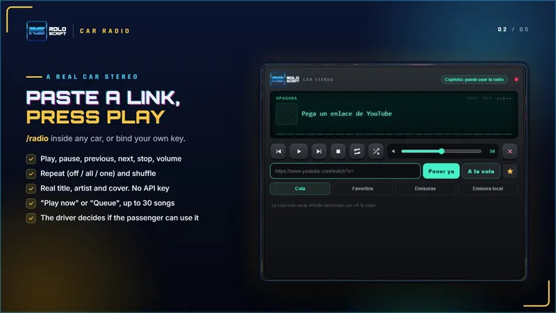 Car Radio: Script de radio de carro para FiveM, captura 2